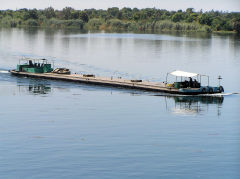 Barge between Edfu to Esna , June 2010